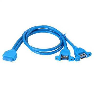 USB 3.0 20P sang USB 3.0 Cáp gắn bảng điều khiển AF