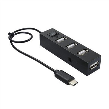 Hub USB-C đến 4 cổng USB 2.0 có công tắc nguồn