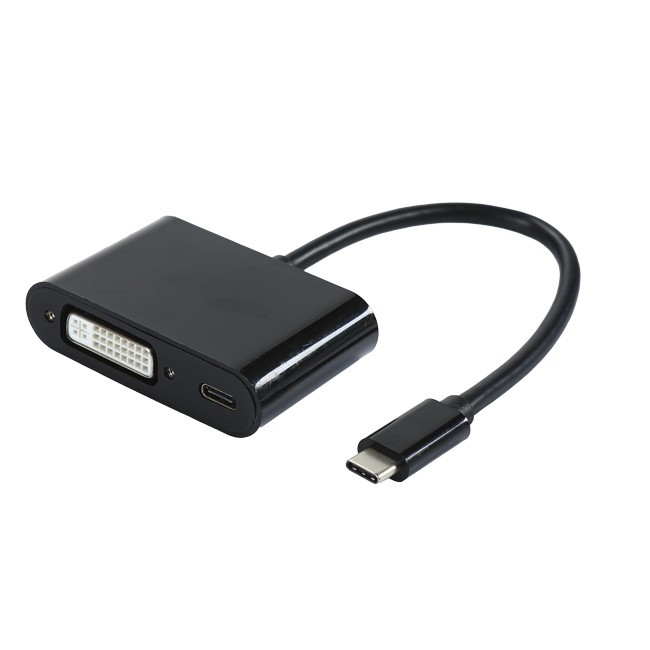 Bộ chuyển đổi USB Type-C sang DVI-I với Bộ cấp nguồn