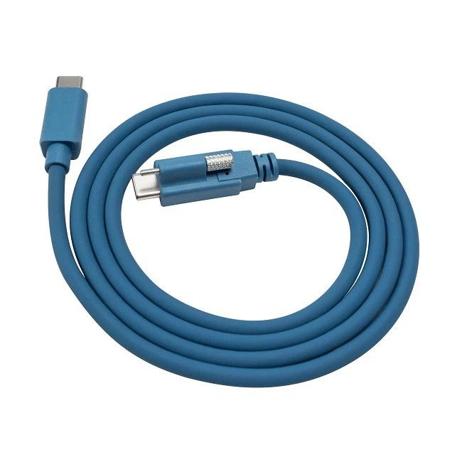 USB Single Screw Lock Type-C To C Male Cable 10GB Data 3A Power