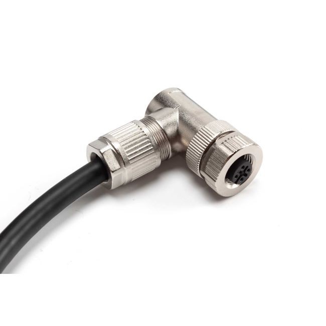 Angled M12 4pin Male To Female Cable